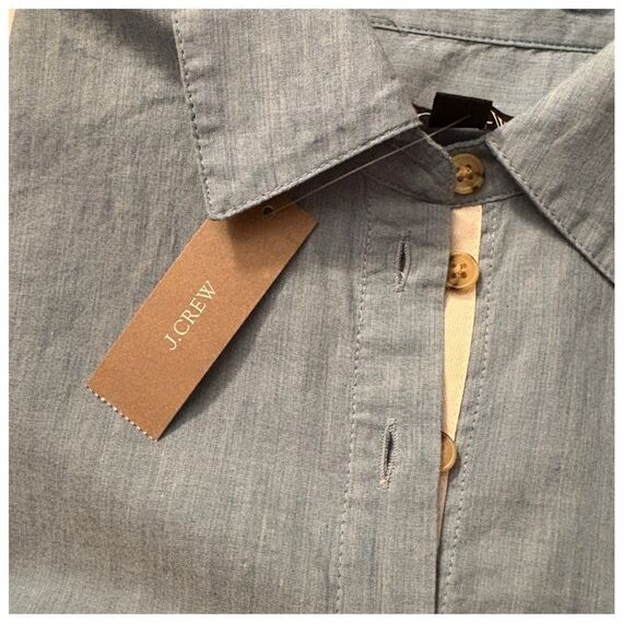 J.Crew Denim Button-Up Blouse- 0 - Picture 5 of 8